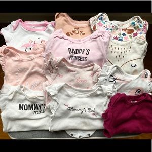 Bundle of 11 bodysuits